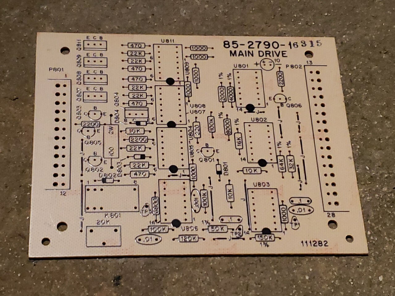 Rare NEW Heathkit Main Drive Board #85-2790-1 for the ET-18 Hero Robot