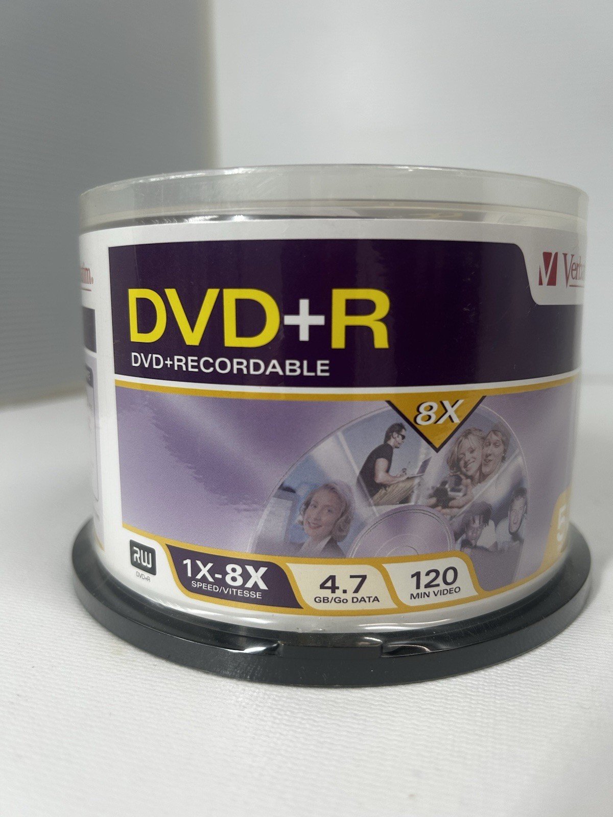 Verbatim DVD+R 50 Pack Blank Media UNUSED Brand New 120 Min Video 4.7