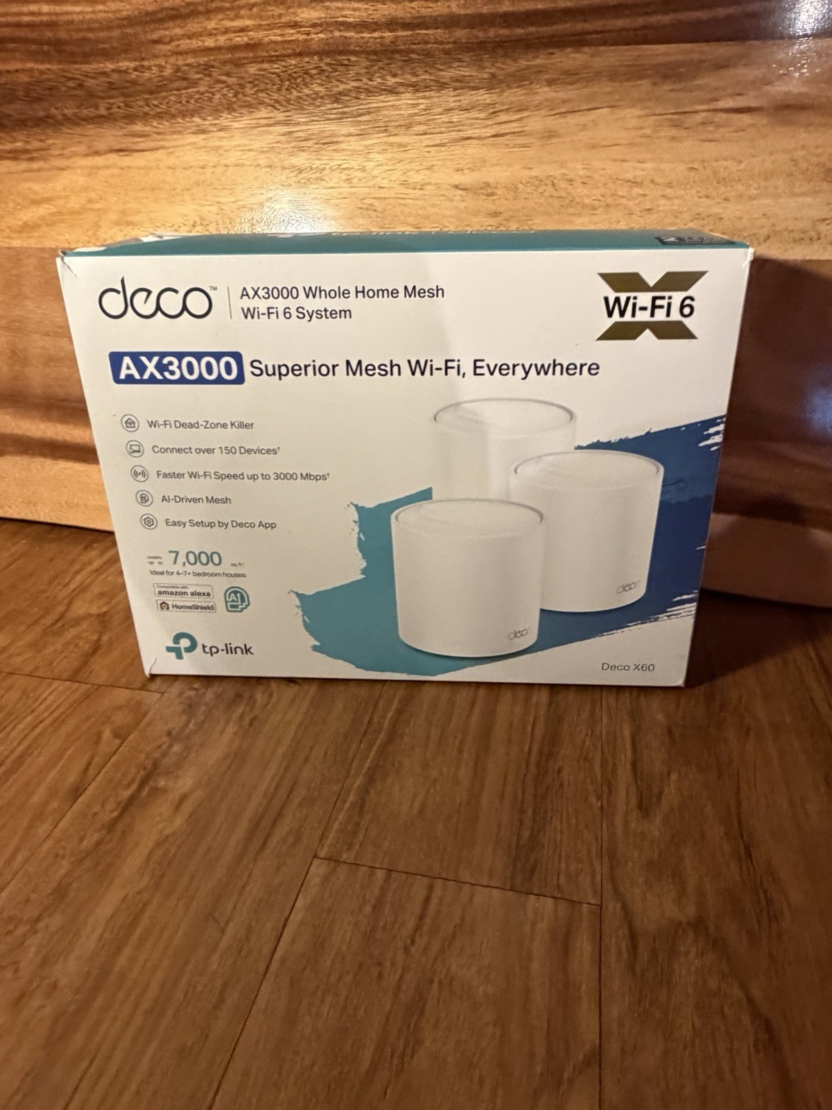 TP-Link Deco X60 AX3000 Dual-Band Whole Home Mesh Wi-Fi 6 System 2 Pack
