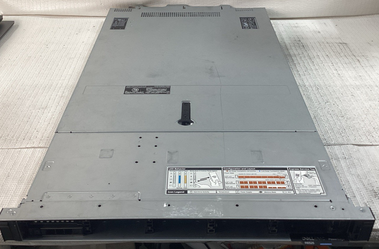 Dell PowerEdge R6525 Server x2 AMD EPYC 7763 NO RAM x1 3.2TB SSD x1 PSU