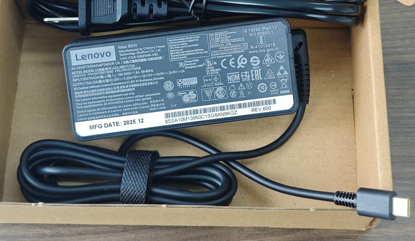 Genuine Lenovo 65W USB C Type C Adapter Charger ADLX65YDC2A ThinkPad Yoga 2026