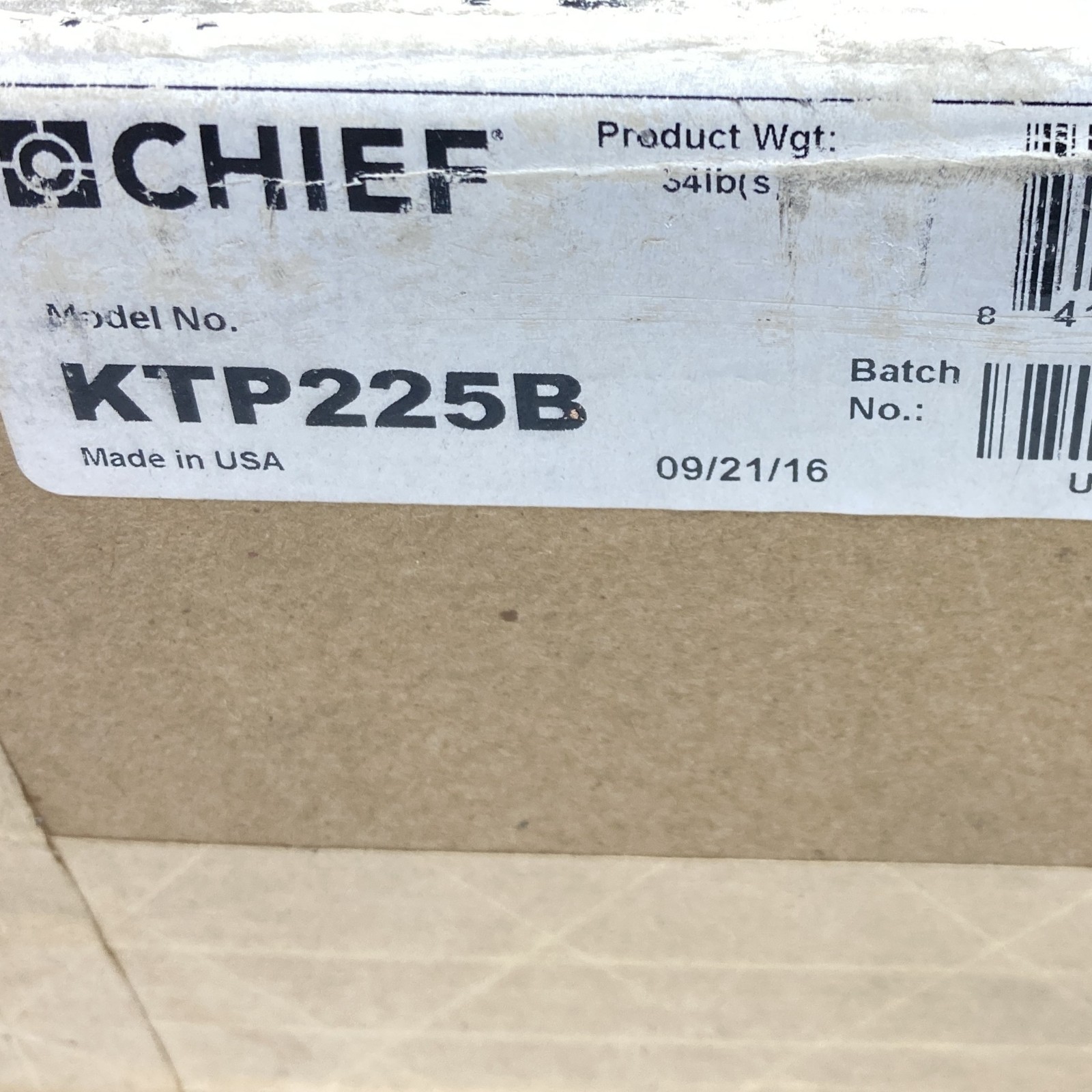 NEW SEALED Chief KTP225B Widescreen Dual Monitor Table Stand Mount