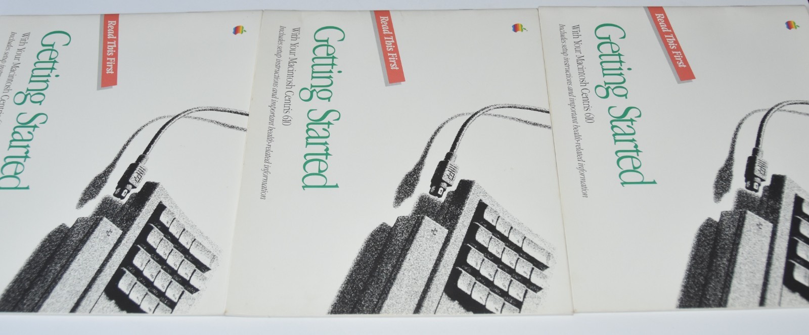 vintage 1992 Apple Macintosh Centris 610 User Guide book owner manual 030-3042-A