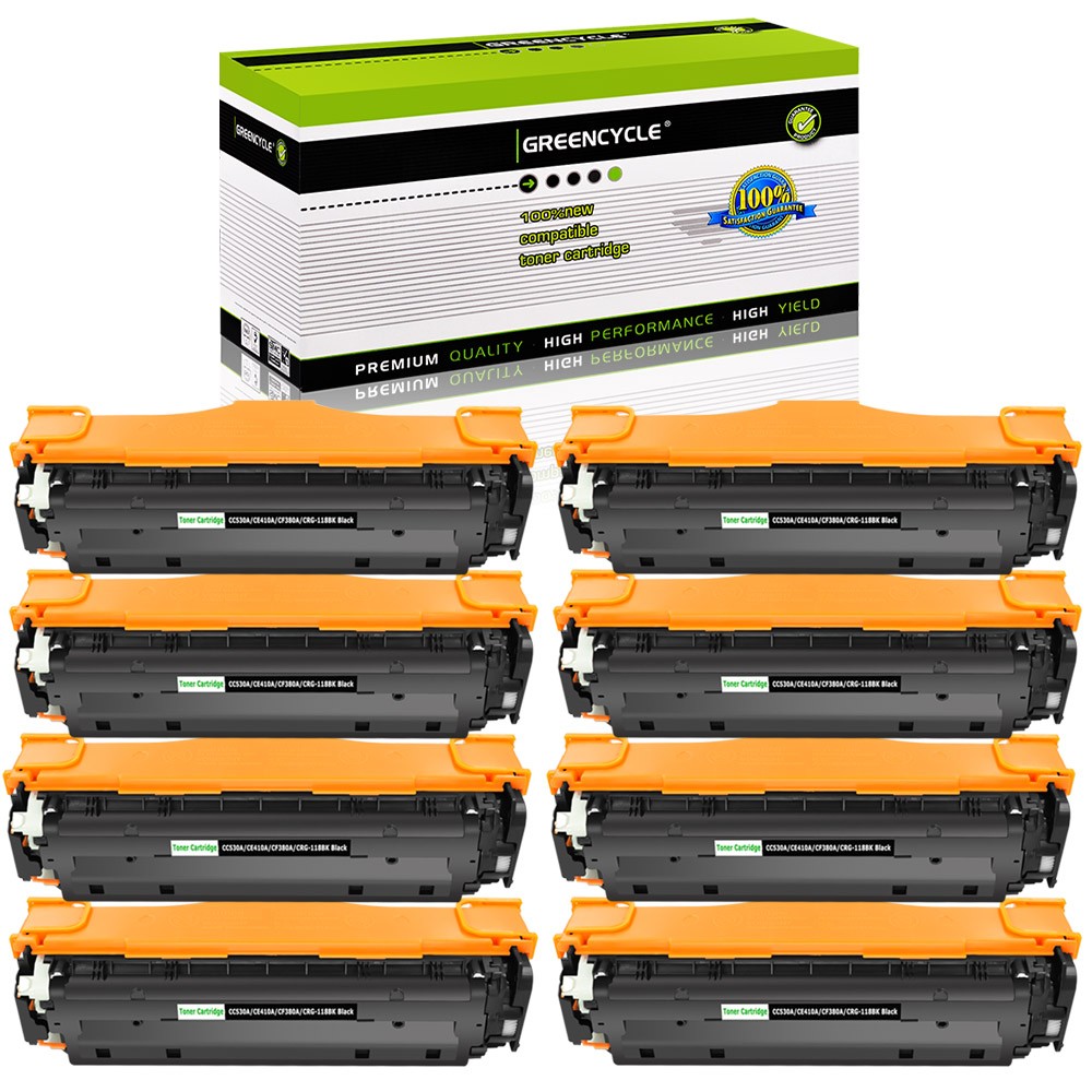 8PK CE410A BK Toner Fits For HP 305A LaserJet Pro 400 Color M451dn M451dw M475dw