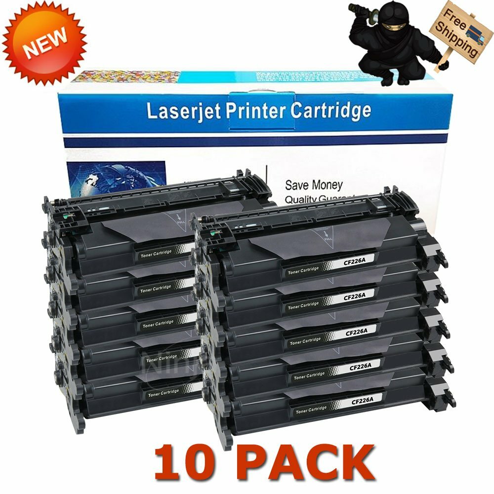 10pk CF226A 26A Toner Compatible for HP LaserJet Pro M402d M402dw M426dw M426fdn