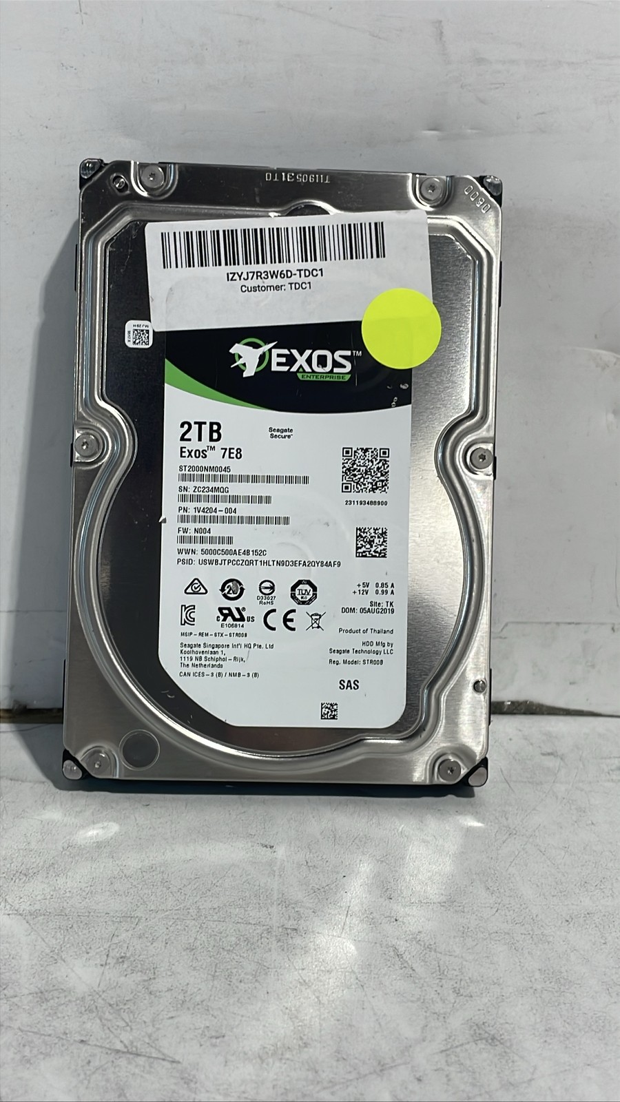 Seagate Exos 2TB ST2000NM0045 3.5" SATA Internal Enterprise HDD for Desktop