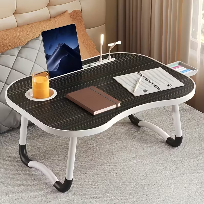 Portable Laptop Bed Table with Cup Holder and Tablet Card Slot | Multifunctional