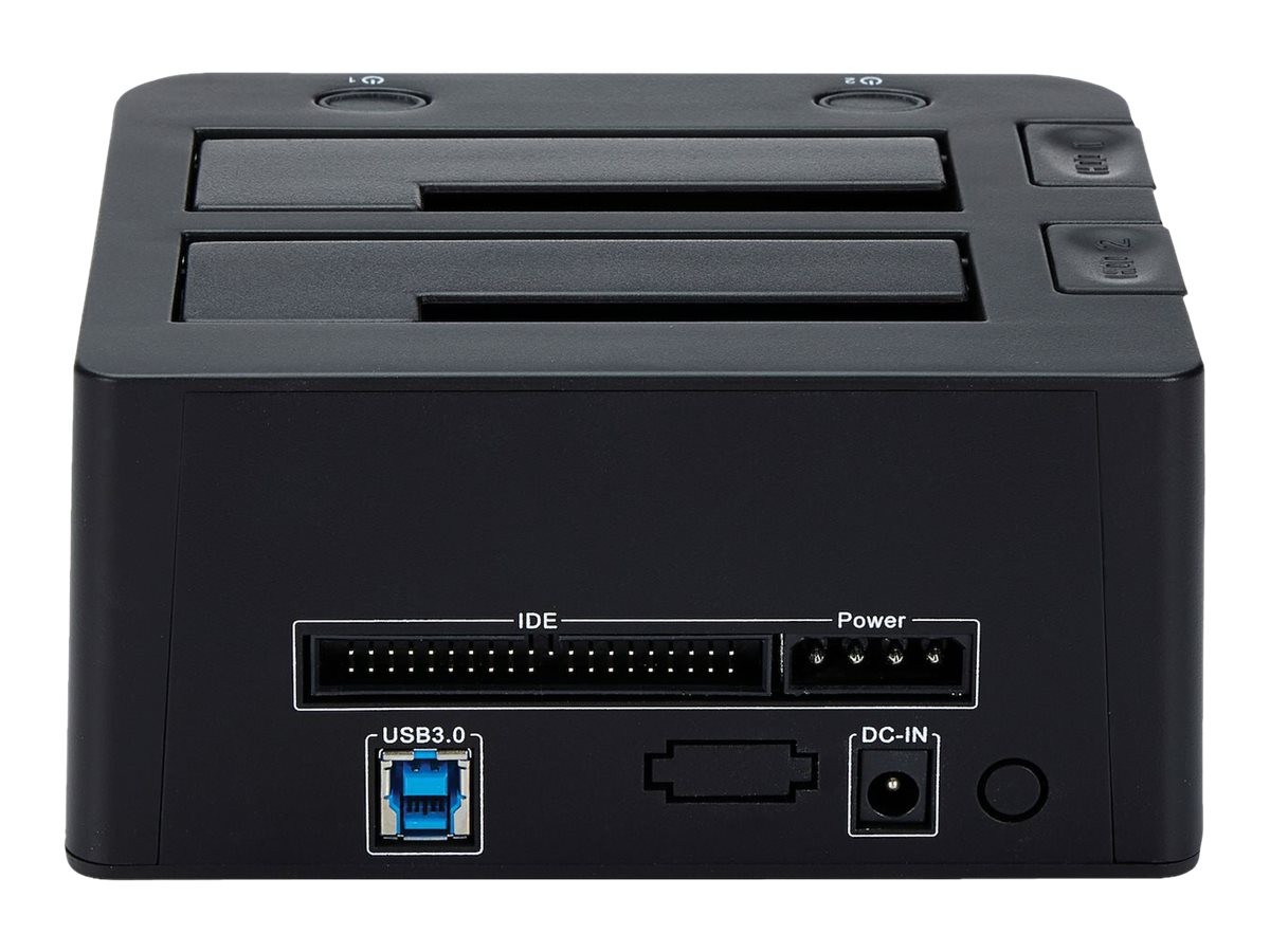 StarTechcom USB HDD Dock for SATA+ IDE to 2 Slot Dock USB 3.0 for SSD/HDD SATA