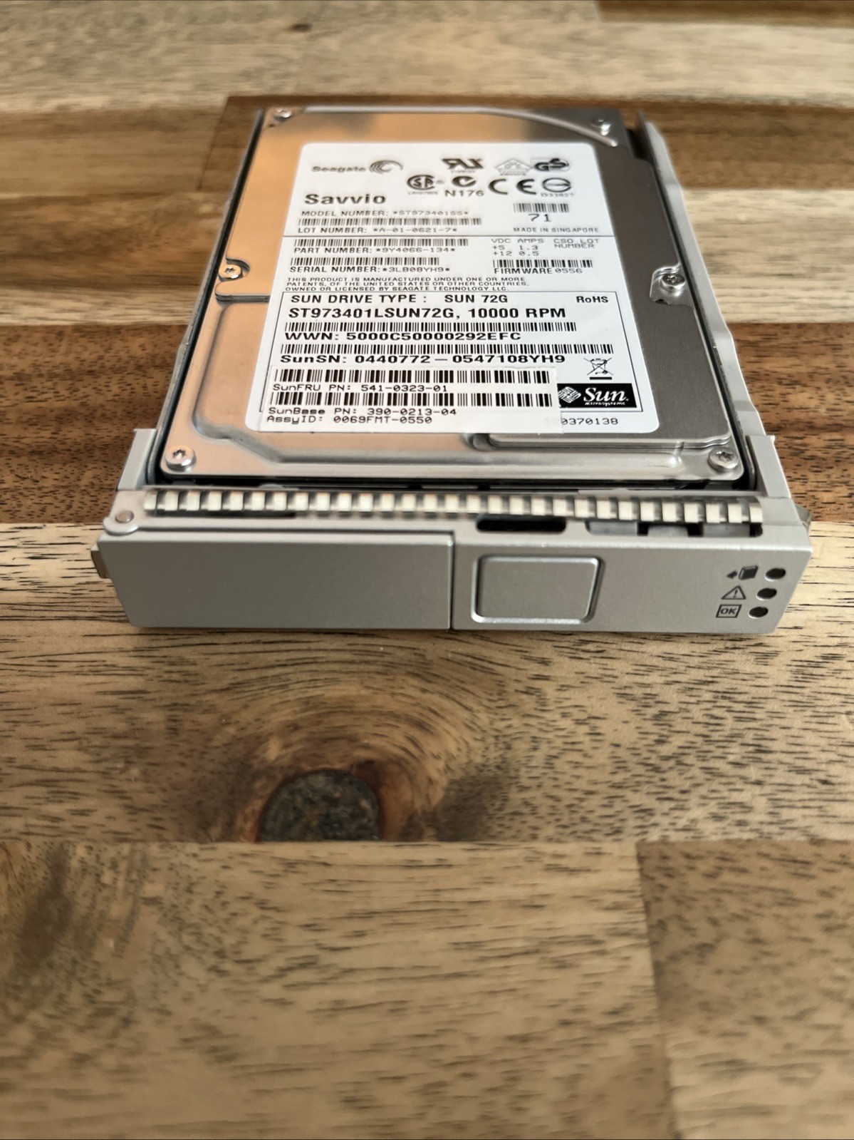 Sun Seagate Savvio ST973401SS ST973401LSUN72G 72GB 10K SAS 2.5" Hard Drive