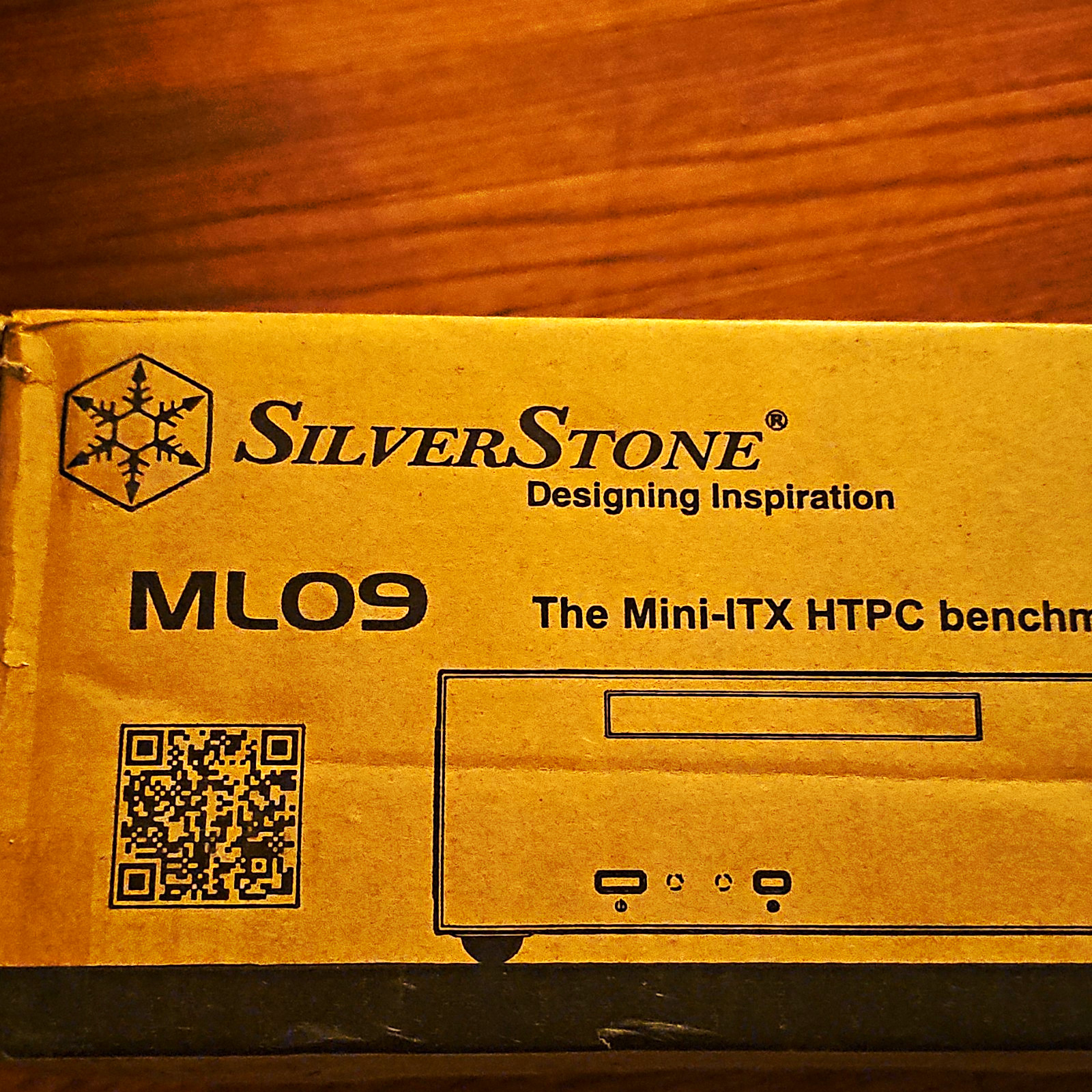 SilverStone Milo ML09 Mini-ITX Slim HTPC Case Black USB Audio Headphone