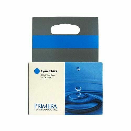 2 pk Primera 53422 High-Yield Cyan Ink Cartridge for LX900 Color Label Printer