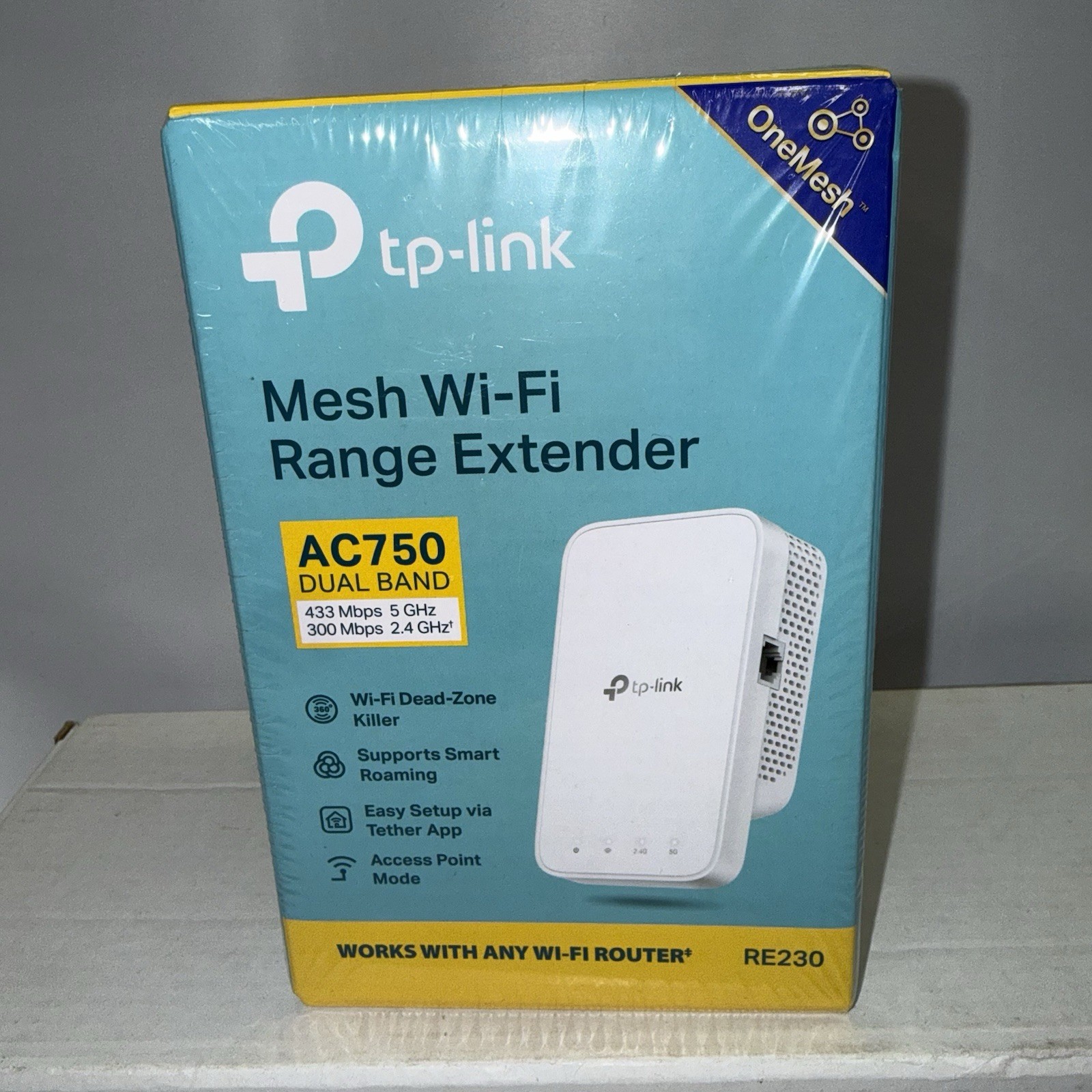 New TP-Link RE230 Mesh Wi-Fi Range Extender AC750 Dual Band Booster