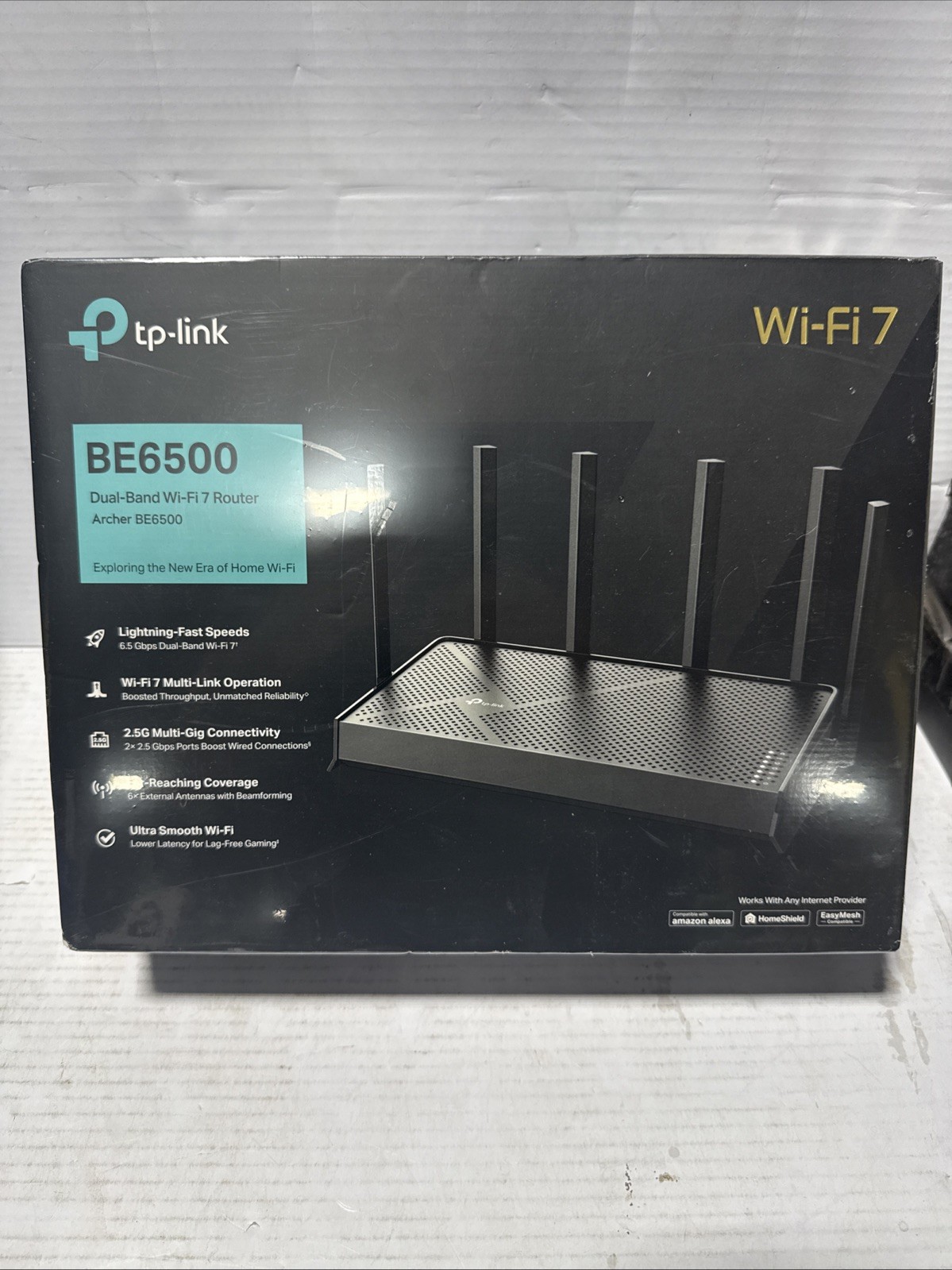 TP-Link BE6500 Dual-Band Wi-Fi 7 Router (Archer BE400)