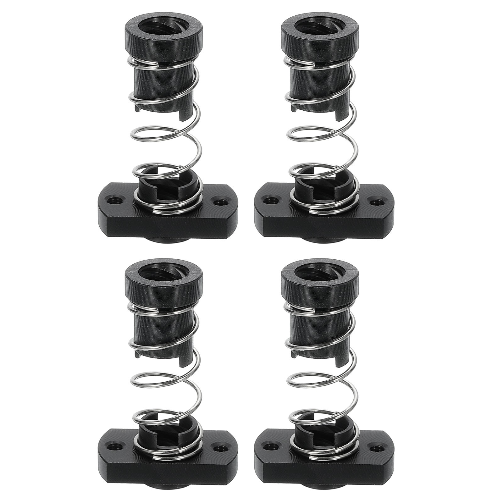 4Pcs Anti Backlash Spring Loaded Nut(2mm Pitch, 4 Start, 8mm Lead, 2-M3 Holes)