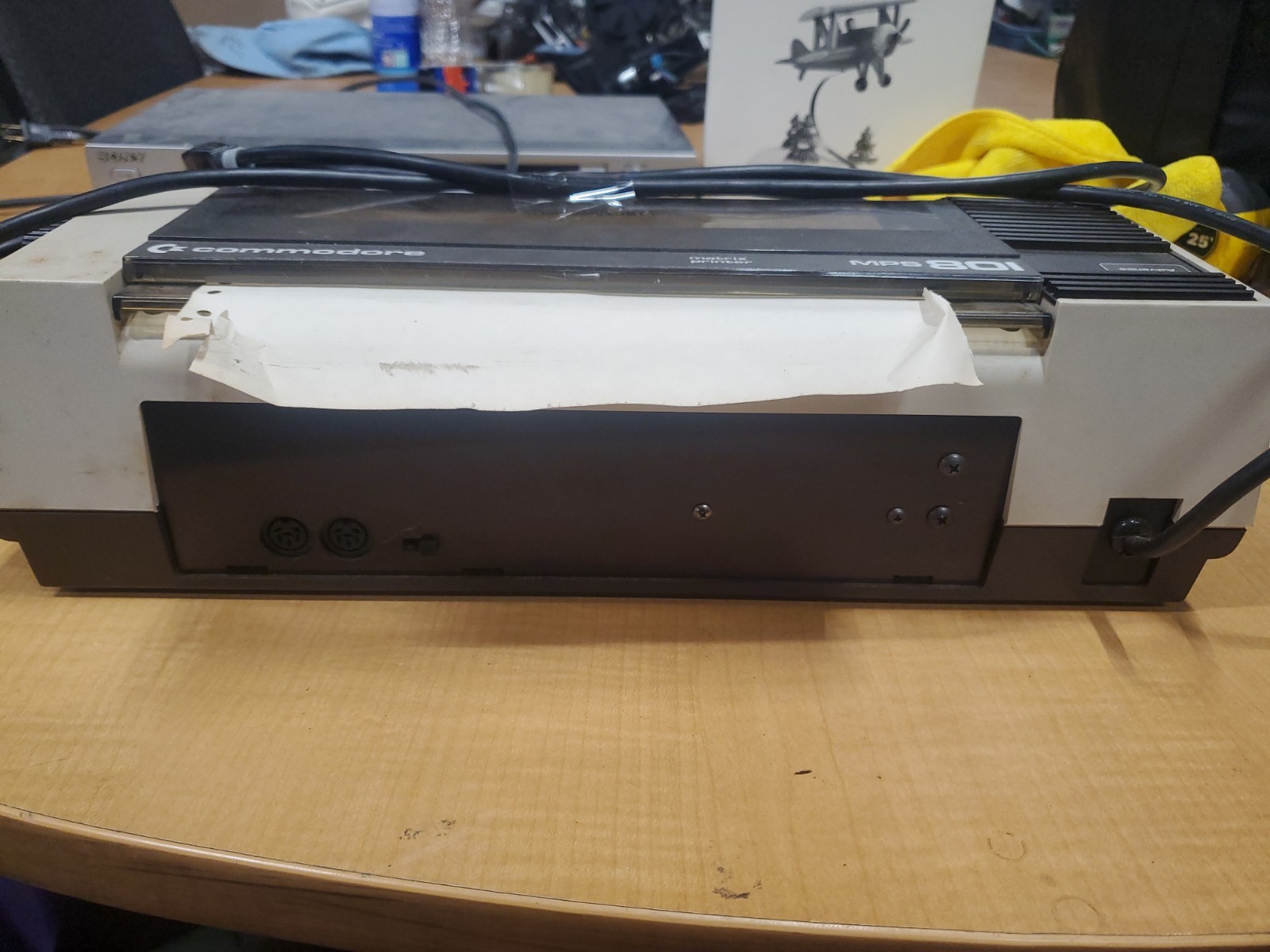 RARE Commodore MPS801 Printer - 1st printer for the 64 - powers on