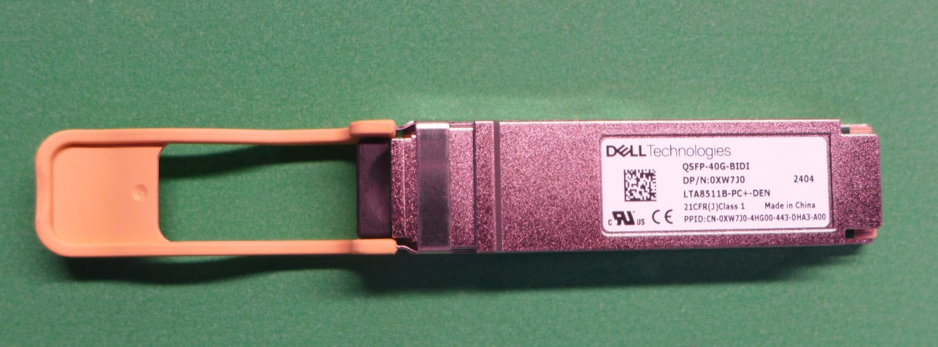 GENUINE Dell QSFP-40G-BIDI Optical Transceiver LTA8511B-PC+-DEN  XW7J0