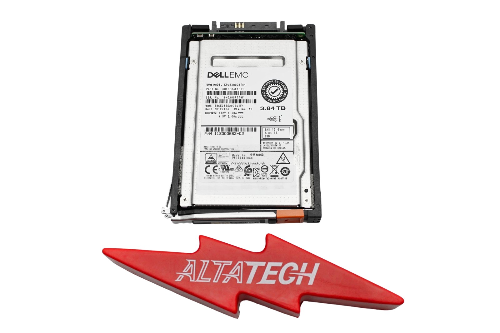 EMC 005053340 3.84TB SSD SAS 2.5 12G UNITY SDFBE84EYB01 Solid State Drive