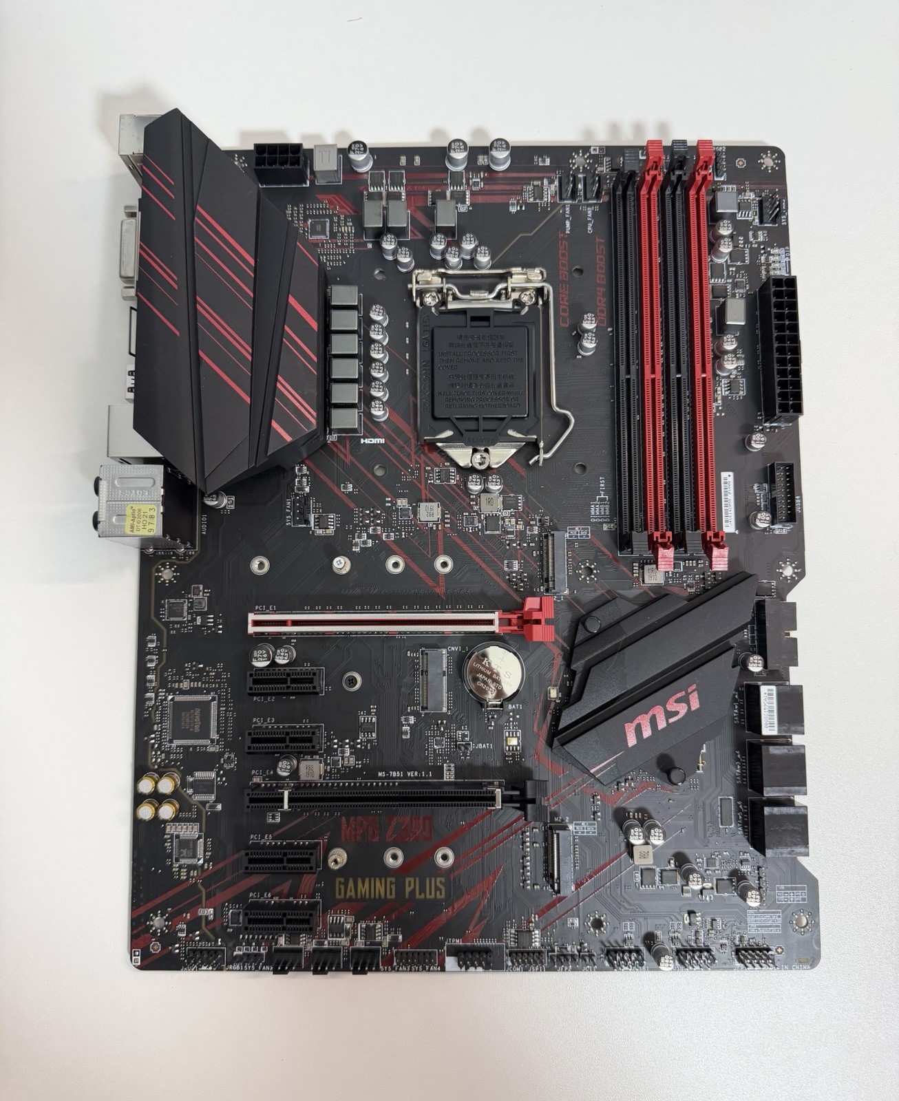 MSI MPG Z390 Gaming Plus LGA1151 M.2 USB 3.1 Gen 2 DDR4 Gaming Motherboard