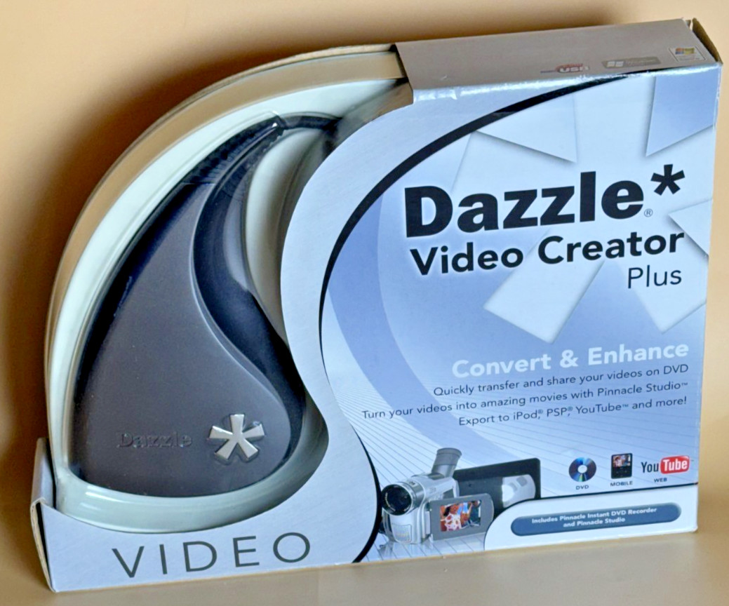 Dazzle Video Creator Plus USB Video Capture Device for PC