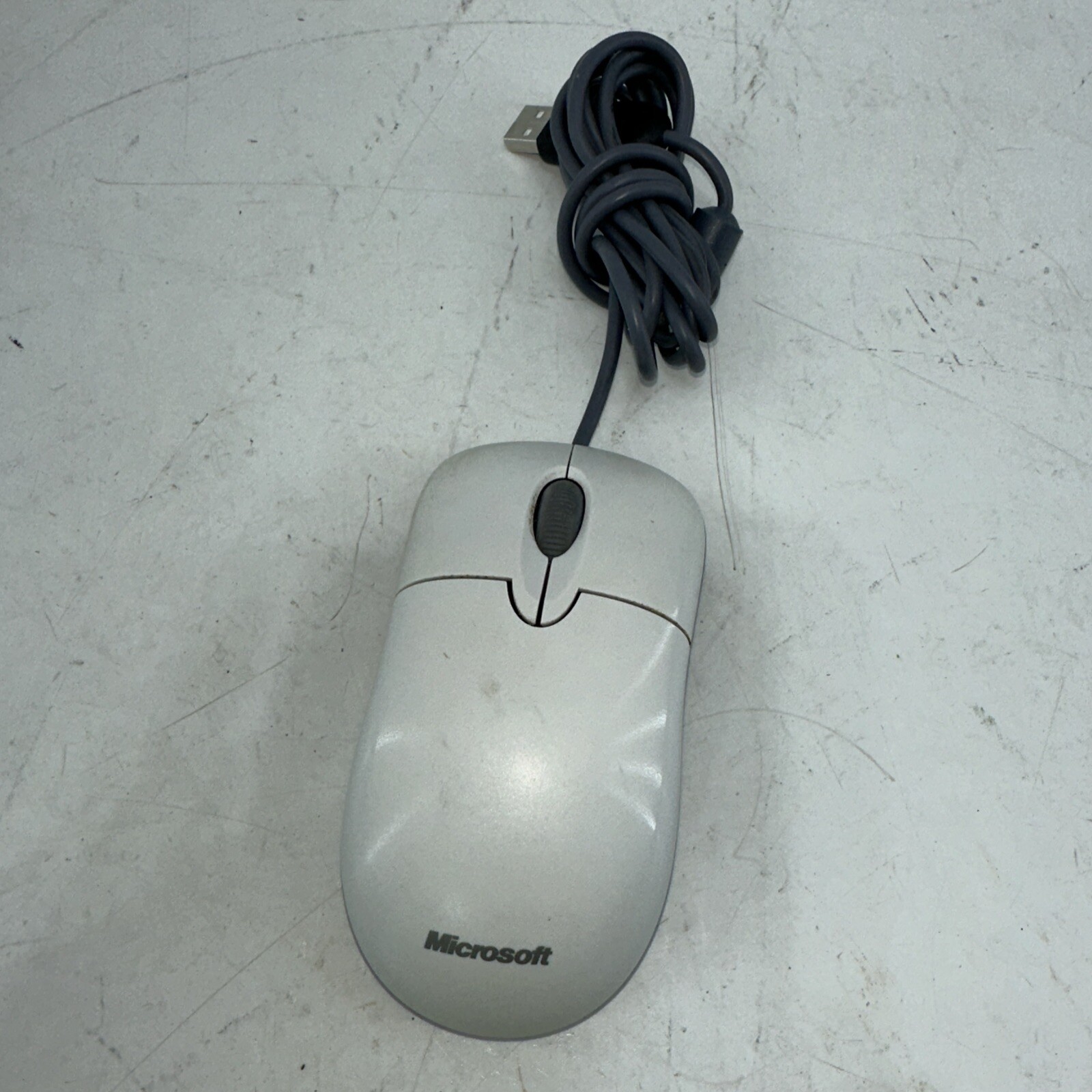 Microsoft Basic Optical Wheel USB Mouse v2.1 /Model 1094 Off White  -  TESTED