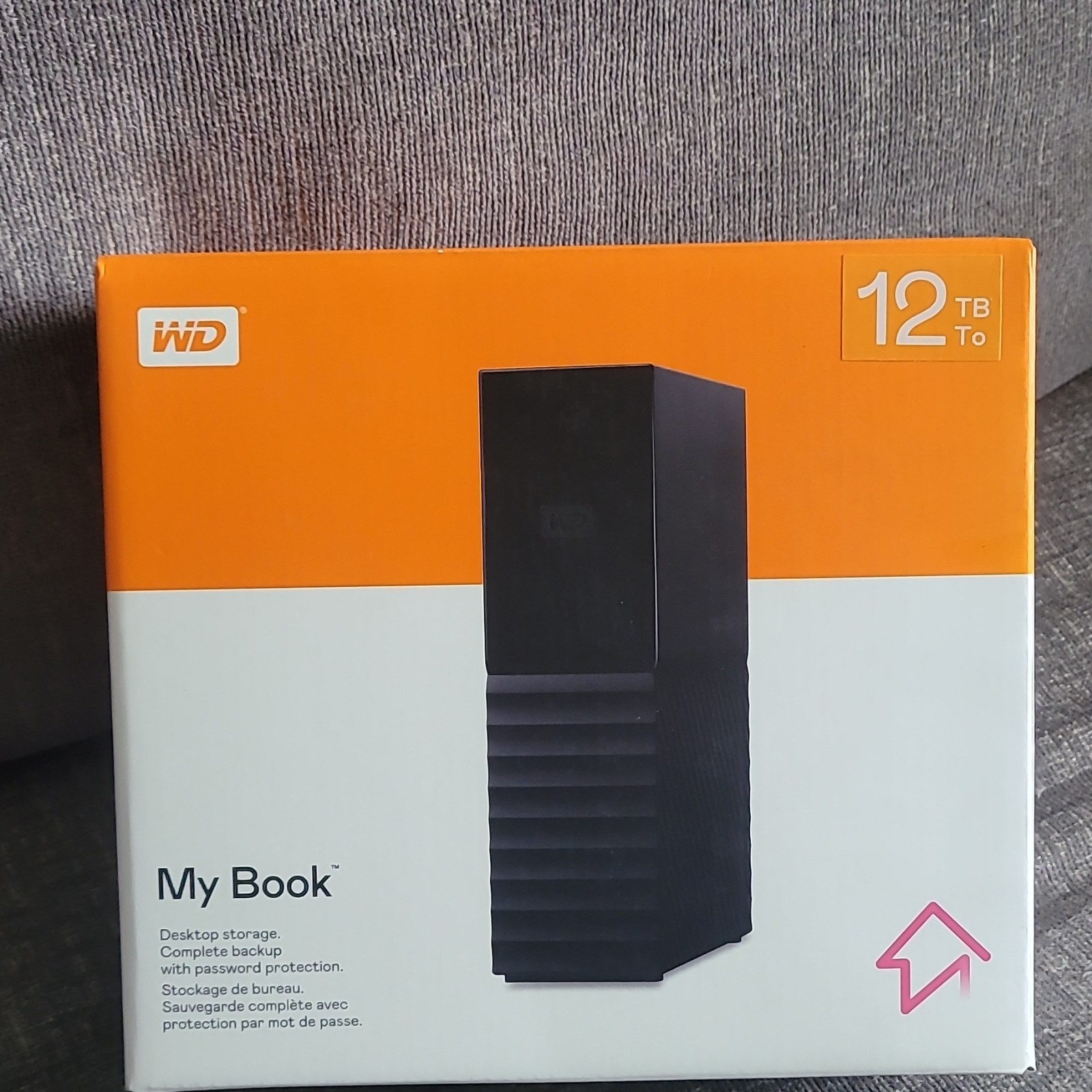 WD My Book 12TB Desktop External HDD USB 3.0 Black Password Protection Mac PC
