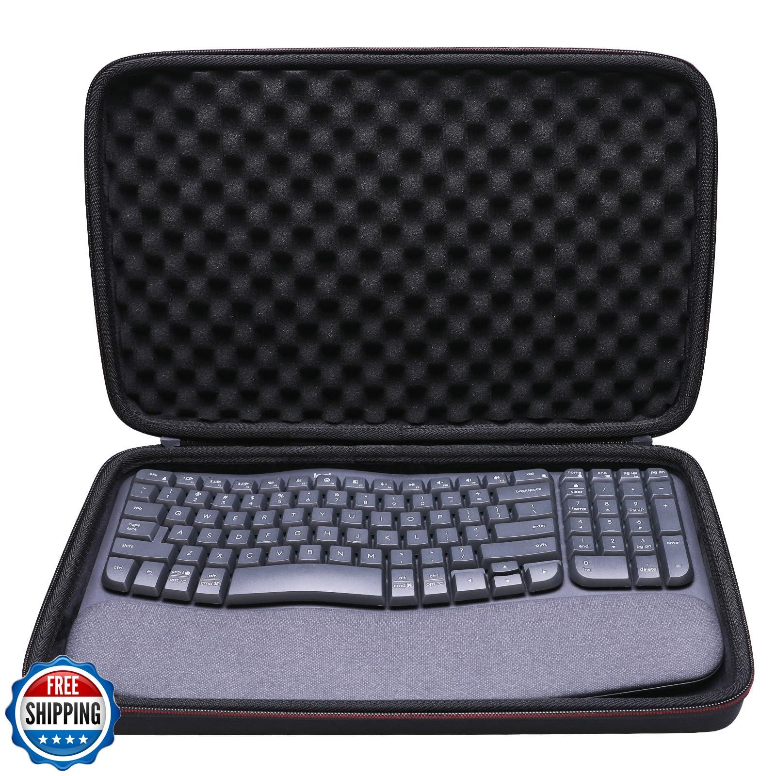 LTGEM Case Compatible with Logitech Wave Keys MK670 Combo Ergonom