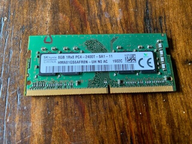 USED SK Hynix HMA81GS6AFR8N-UH 8 GB (1x8GB) PC4-2400T Laptop Memory Ram 1Rx8