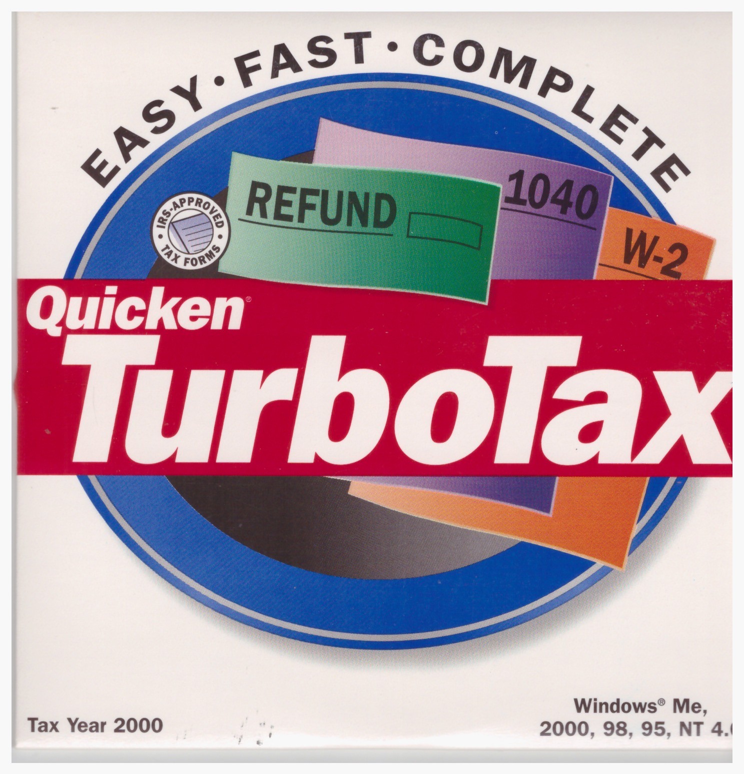 Intuit™ Quicken™ TurboTax™ -Tax Year 2000 Federal Complete -Windows