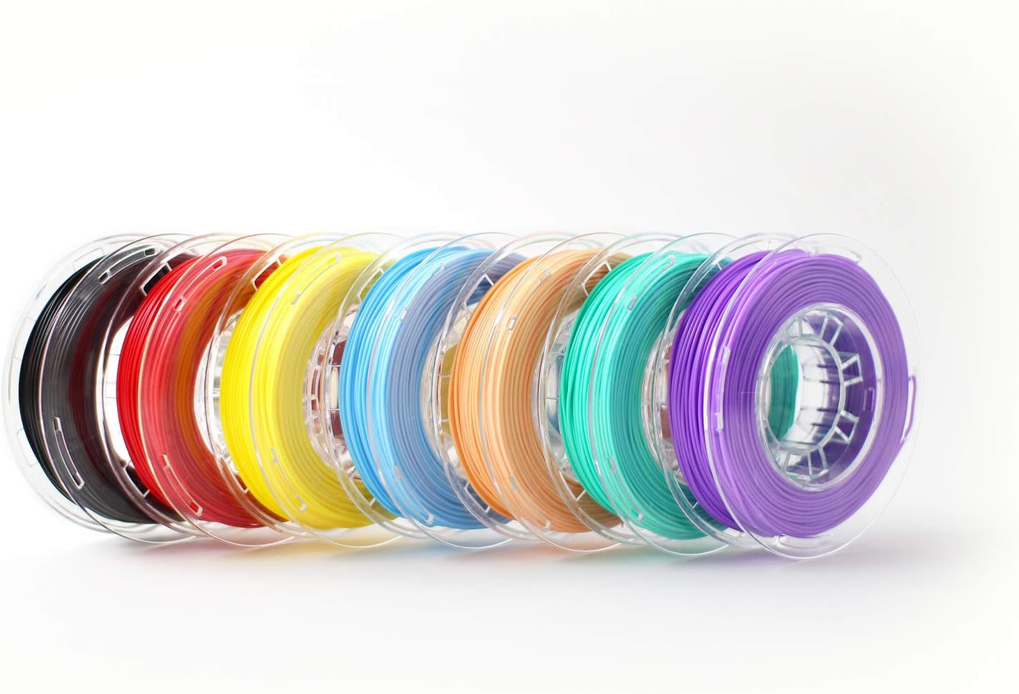 7 Pack PLA 3D Deluxe Printer Filament, Dimensional Accuracy +/- 0.02 Mm, 0.23Kg