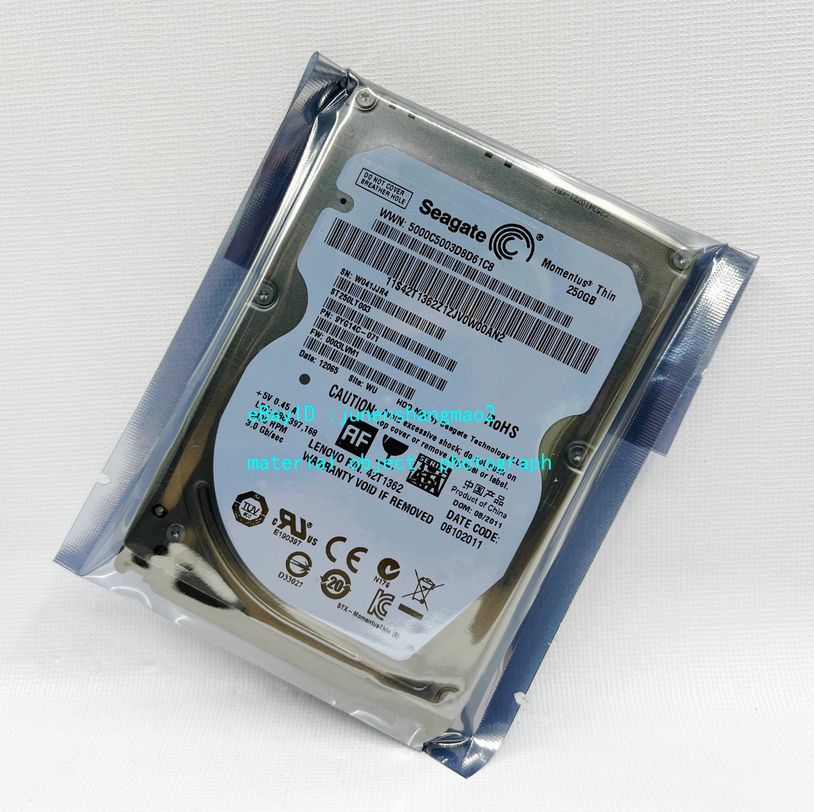 Seagate 250GB 5400RPM ST250LT003 SATA Momentus Thin 16MB 2.5" Notebook HDD