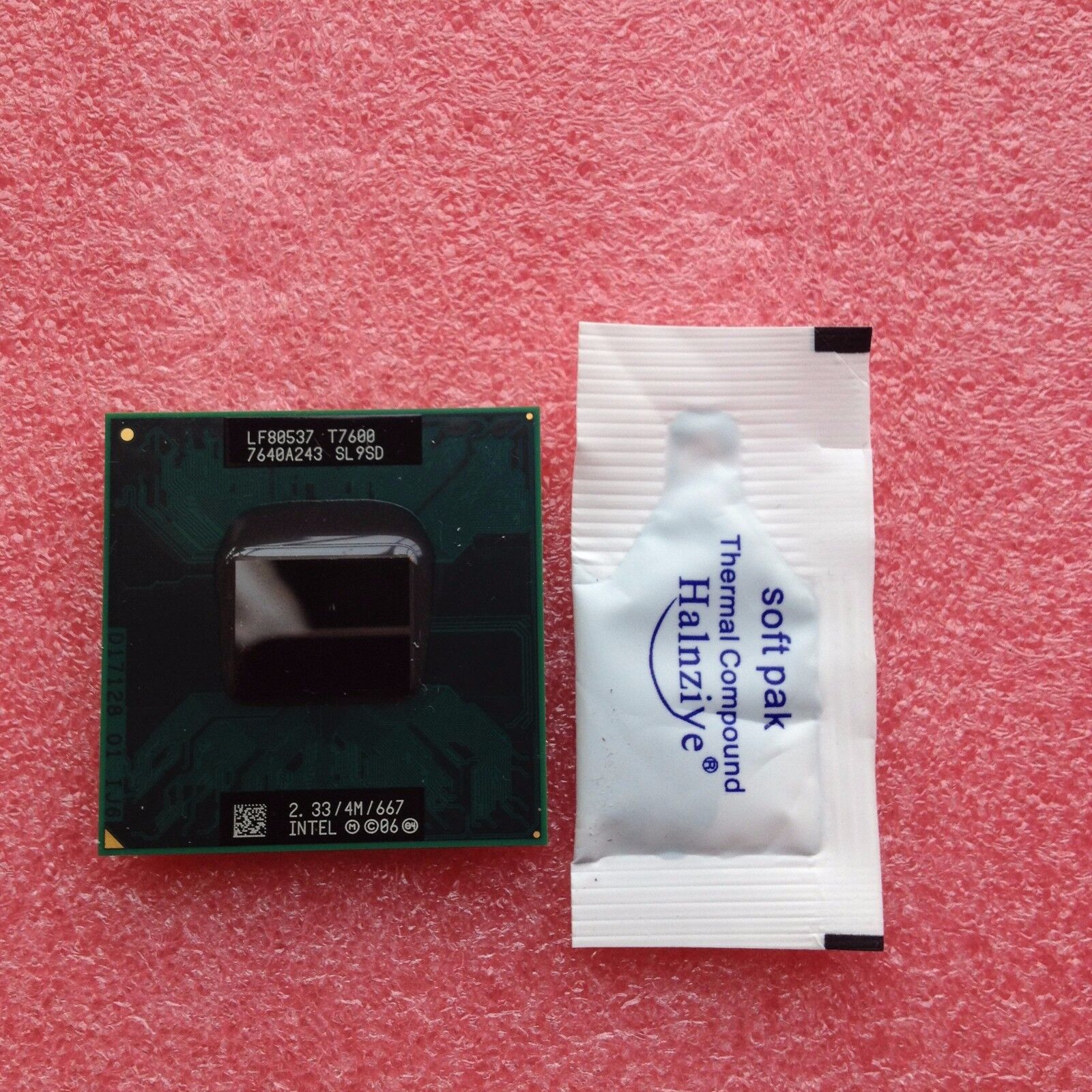 Intel Core 2 Duo T7600 2.33 GHz Dual-Core Processor SL9SD Socket M Mobile CPU