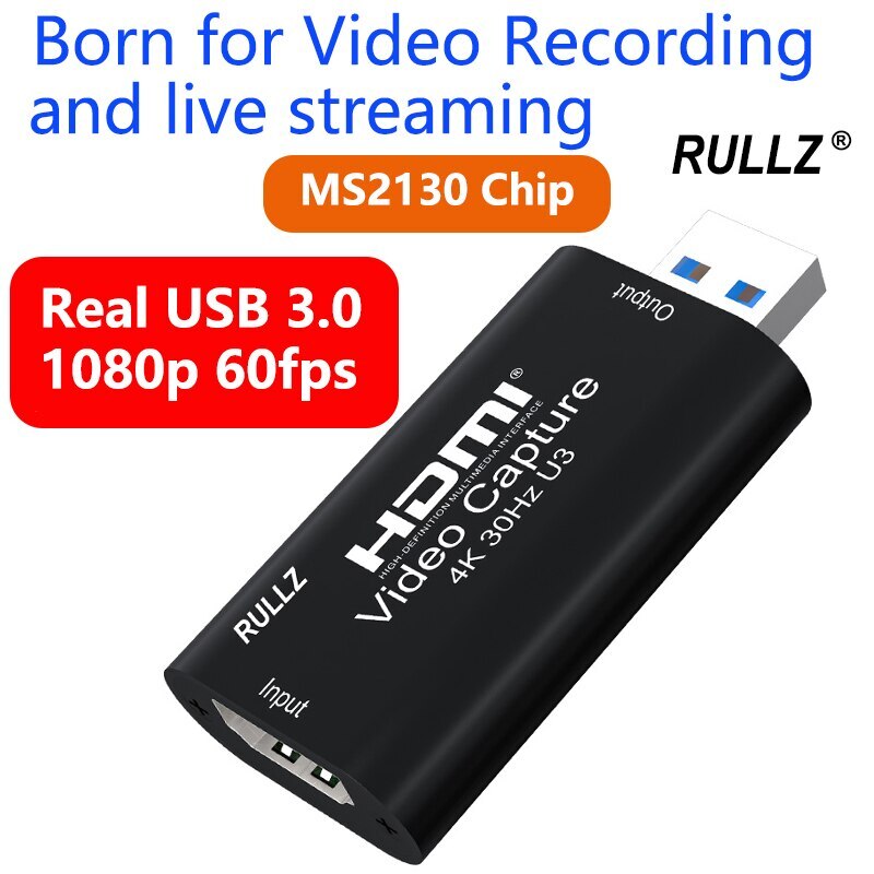 MS2130 4K HDMI Video Capture Card USB 3.0 Game Record 1080p 60fps Live Streaming