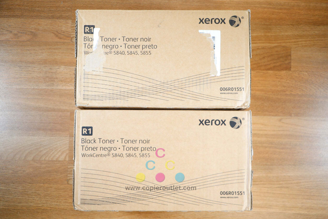 Genuine Lot Of 2 Xerox Black Toner Cartridge 006R01551 WorkCentre 5840,5845,5855