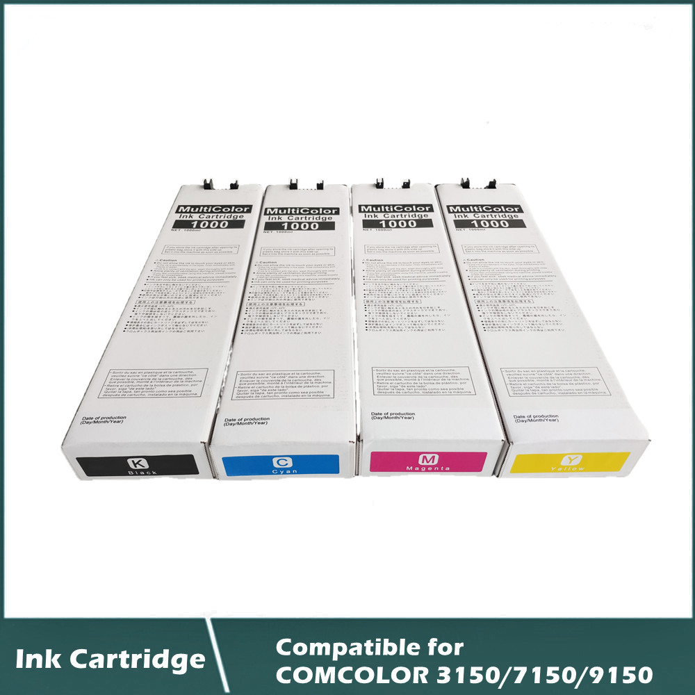 4 Color/set Compatible Ink Cartridge for Riso Comcolor 3150 7150 9150 Printer