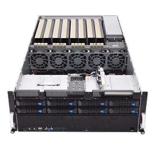 ASUS ESC8000A-E11 4U 8 GPU Server for NVIDIA 3090 / 4090 / V100 / A100 / H100 GP