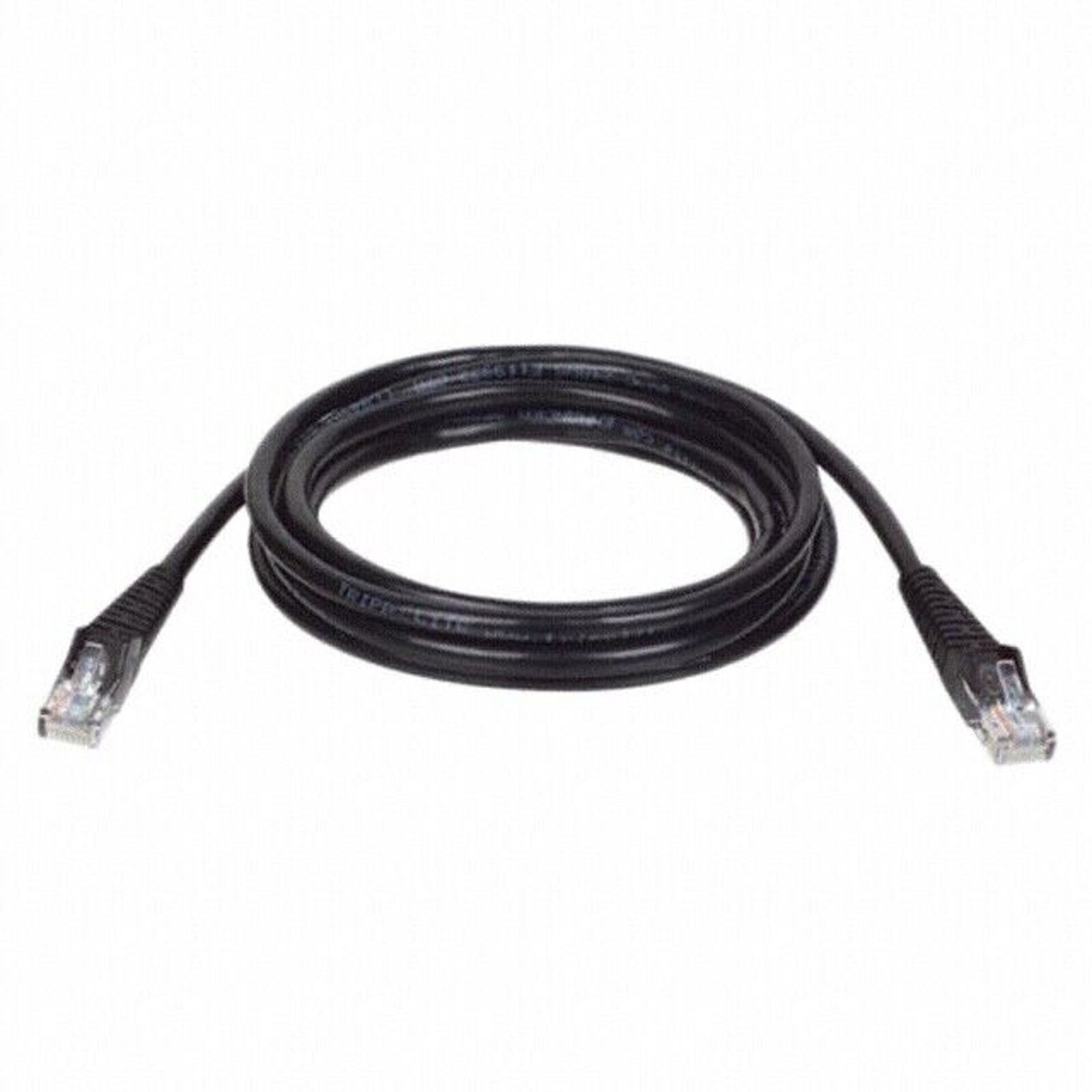 (5) Tripp Lite Cat5e 350MHz Snagless Molded Patch Cable - N001-005-BK