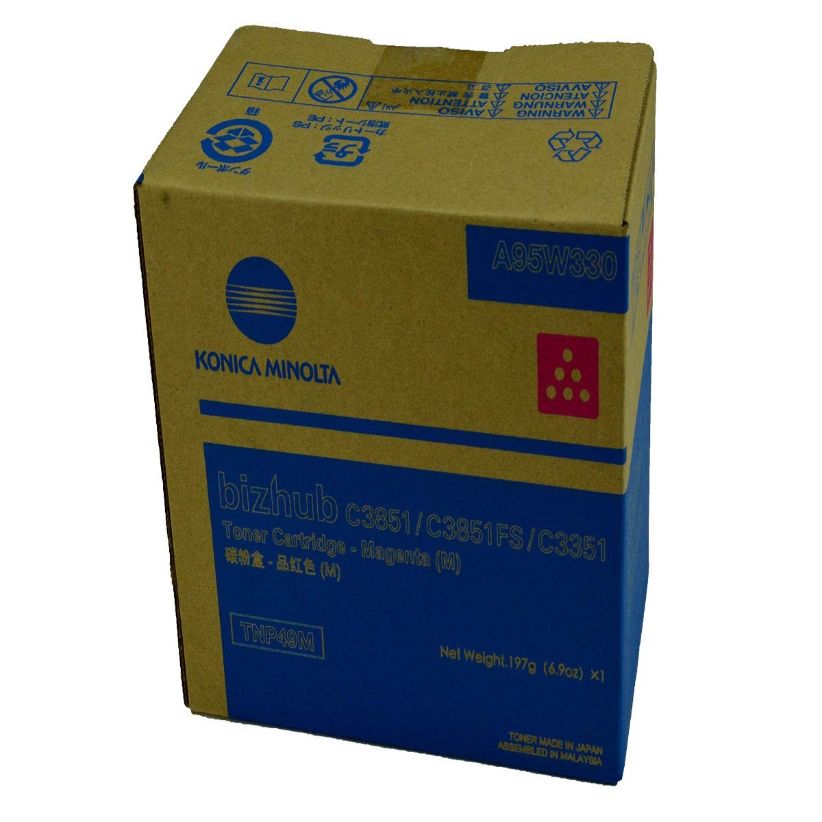 Original Konica Minolta TNP49M Magenta Toner. New Sealed Box, We Ship Fast