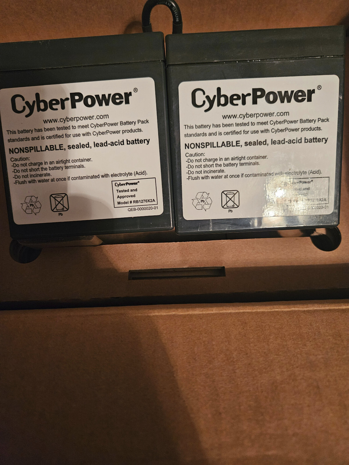 CyberPower RB1270X2 UPS Replacement Battery 12V/7Ah