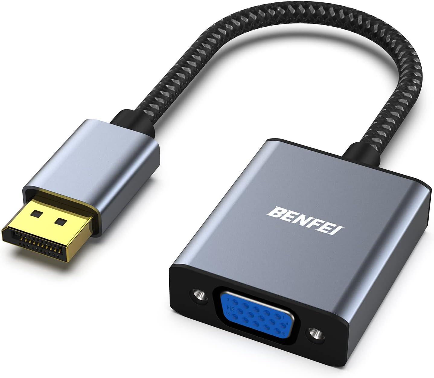 BENFEI Displayport to VGA Adapter, Displayport Input to VGA Output Adapter Compa