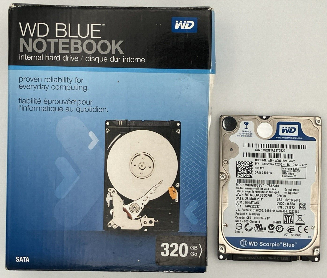 Western Digital WDBABC3200ANC 320GB Internal 5400RPM 2.5