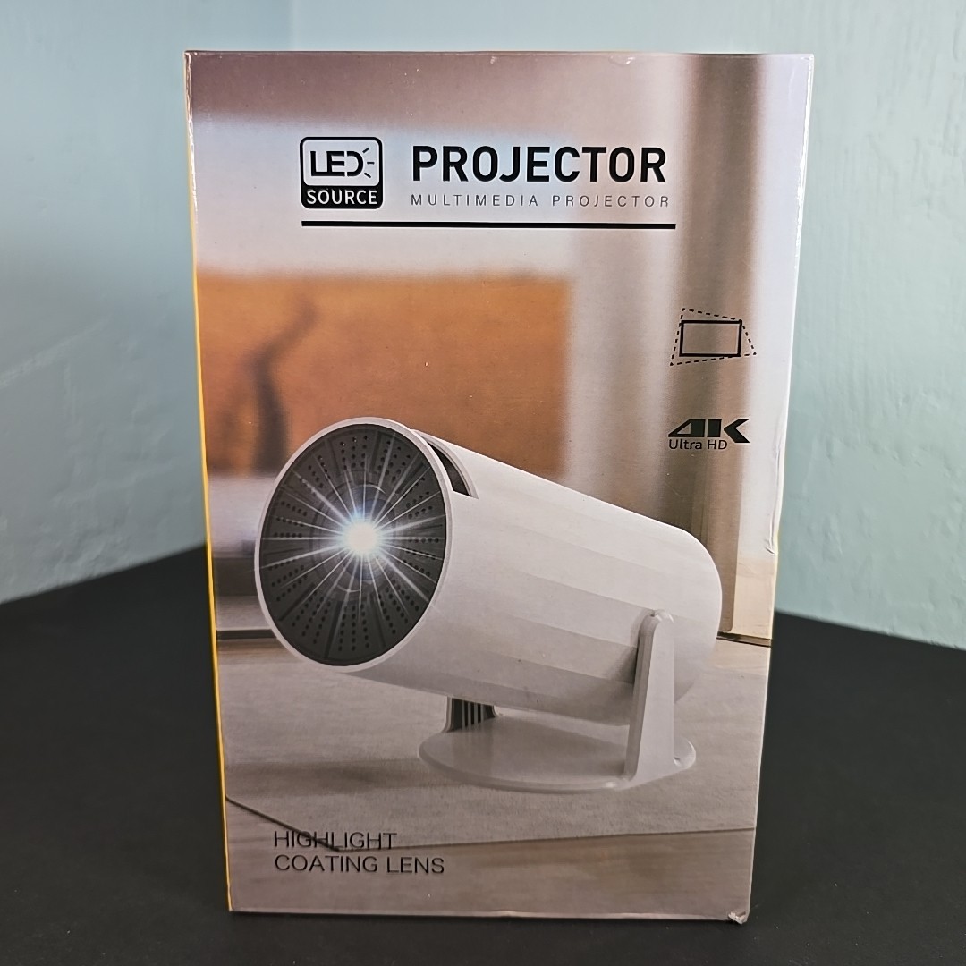 Multimedia Projector Highlight Coating Lens LED Source 4K