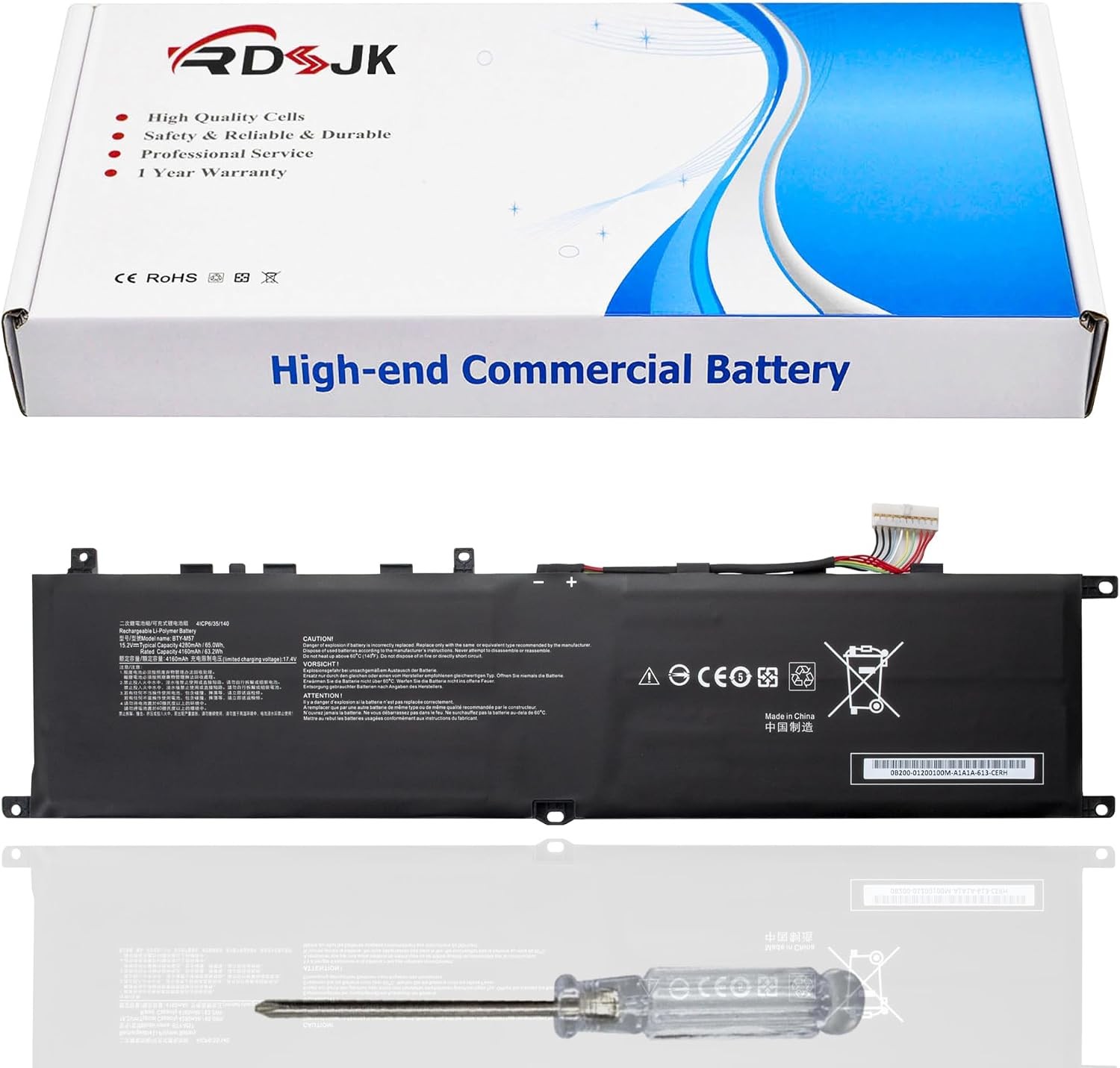 BTY M57 Laptop Battery for MSI GP66 GP76 Leopard 10UE 10UG 10UH 11UE 11UG 11UH