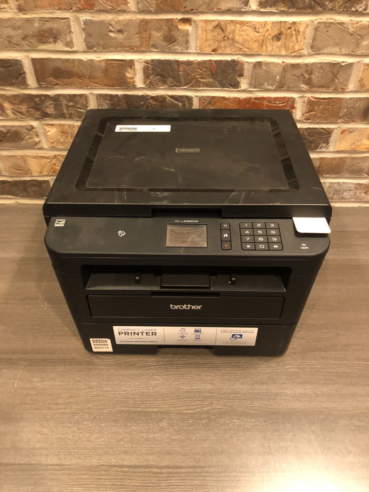 As Is Brother HL-L2395DW Compact Monochrome Laser Printer Damaged screen