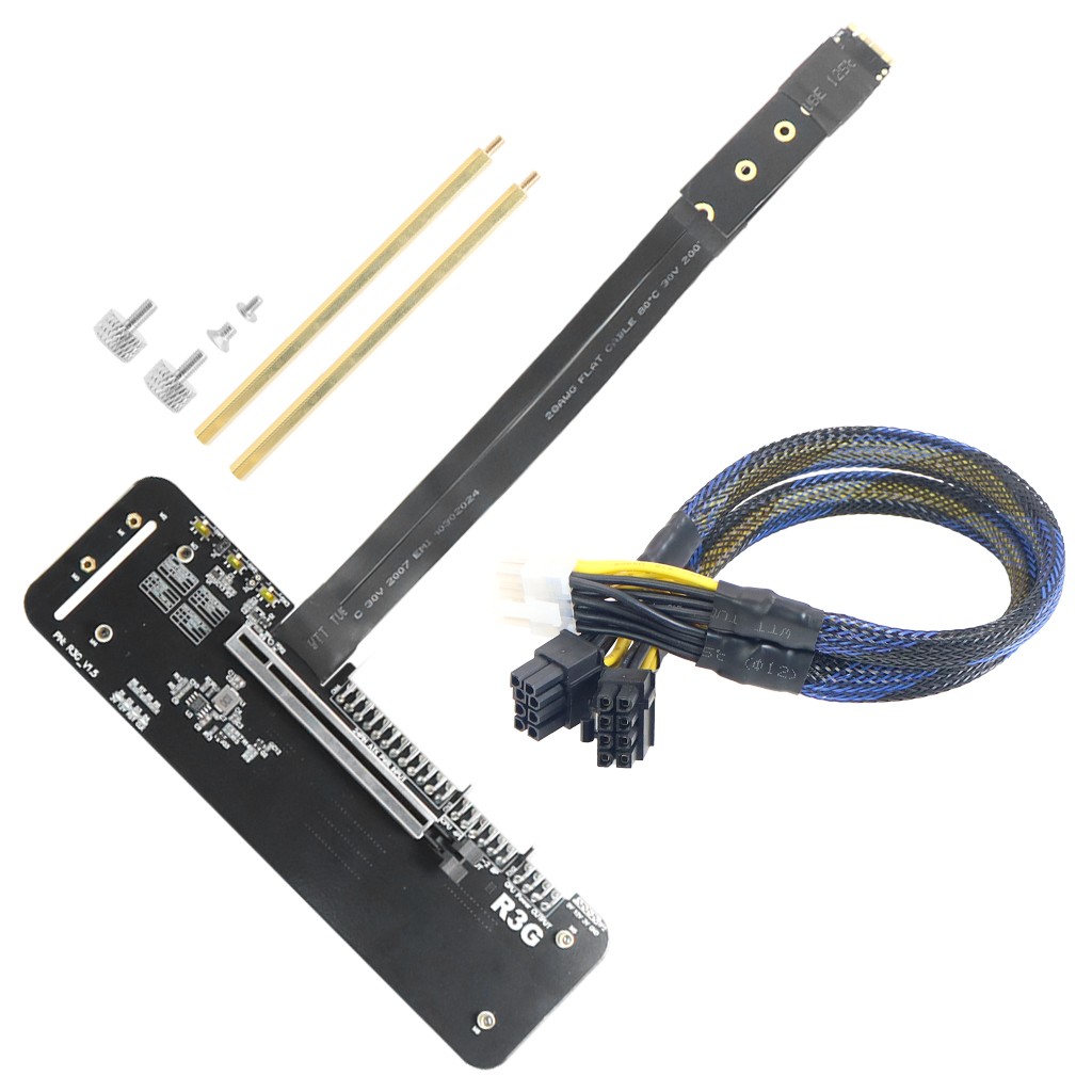 PC External Card ITX NVMe M.2 for Cable NUC STX Riser Bracket R43SG x4 Laptop