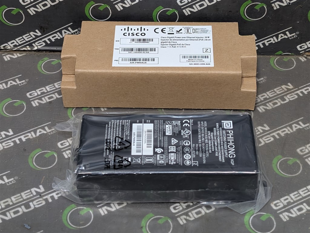 NEW Cisco AIR-PWRINJ6 Gigabit Power over Ethernet Injector Power Brick 30A