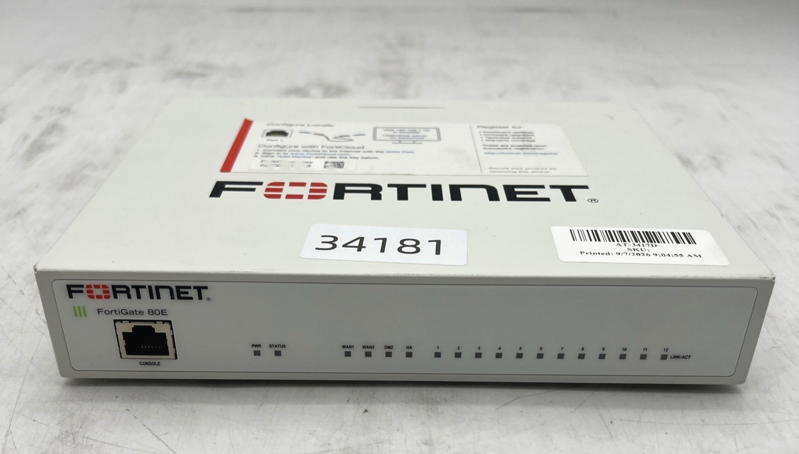Fortinet FortiGate 80E 12 Ports Firewall Appliance