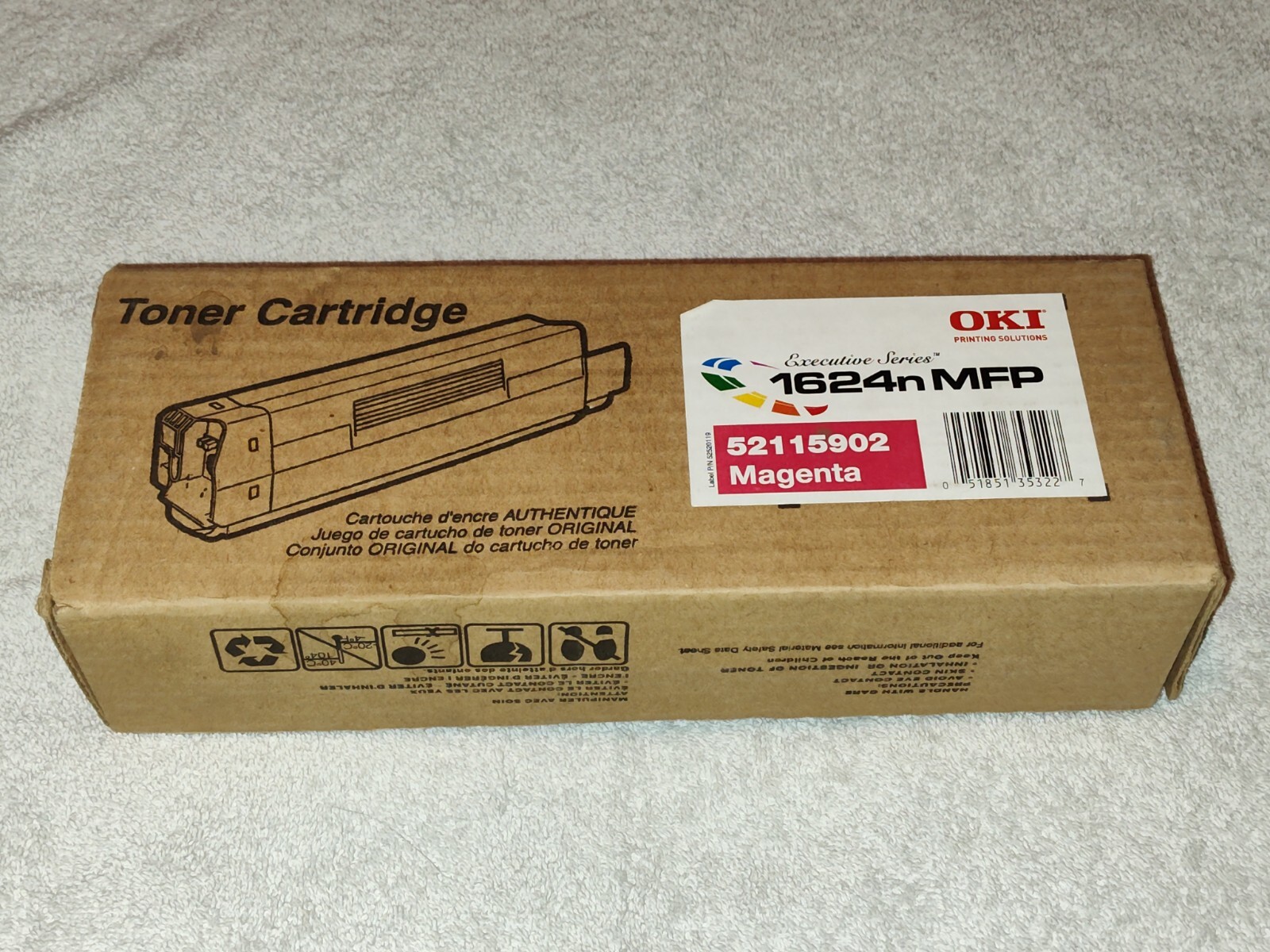 Okidata~1624n MFP~Magenta Toner Cartridge 52115101 , 1220n