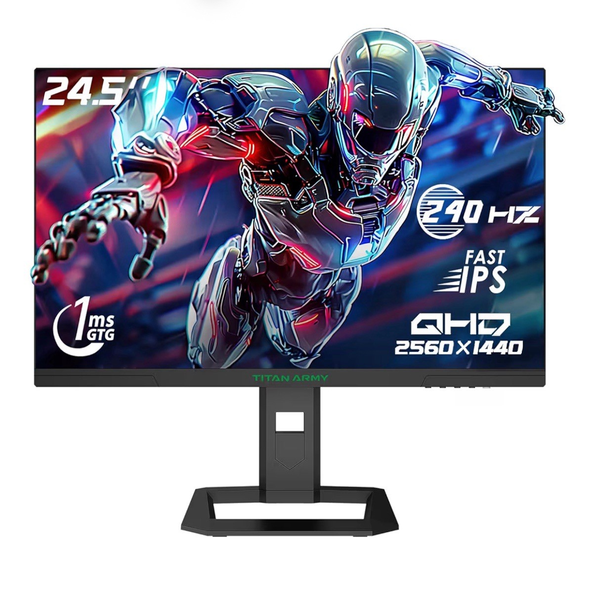 TITAN ARMY P2510S PLUS Gaming Monitor 24.5in 2560*1440,240Hz 1440P QHD,1ms,16:9