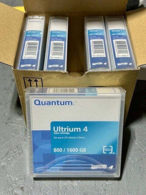 NEW FACTORY SEALED 5-Pack Quantum Ultrium 4 800/1600GB Data Cartridges