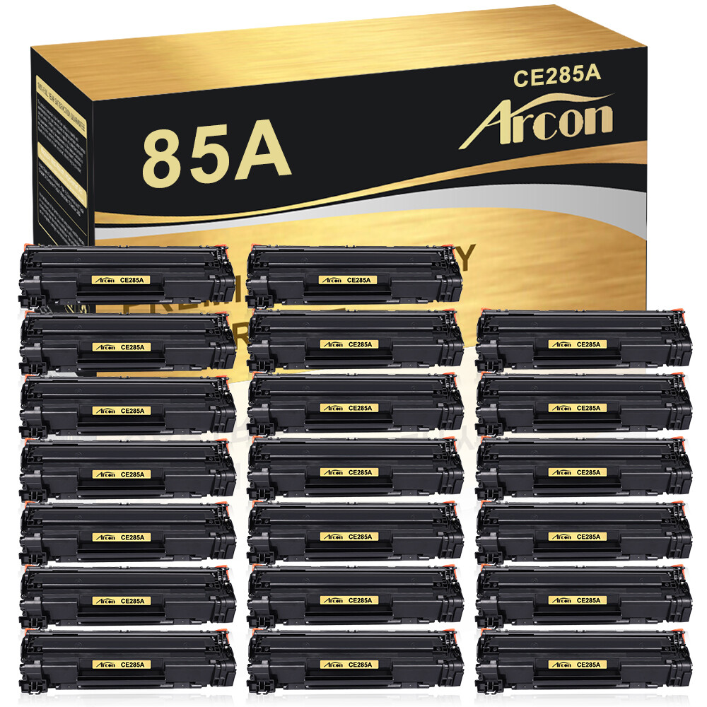 20pk CE285A 85A Black Toner Cartridge For HP LaserJet Pro P1100 P1102w M1213nf